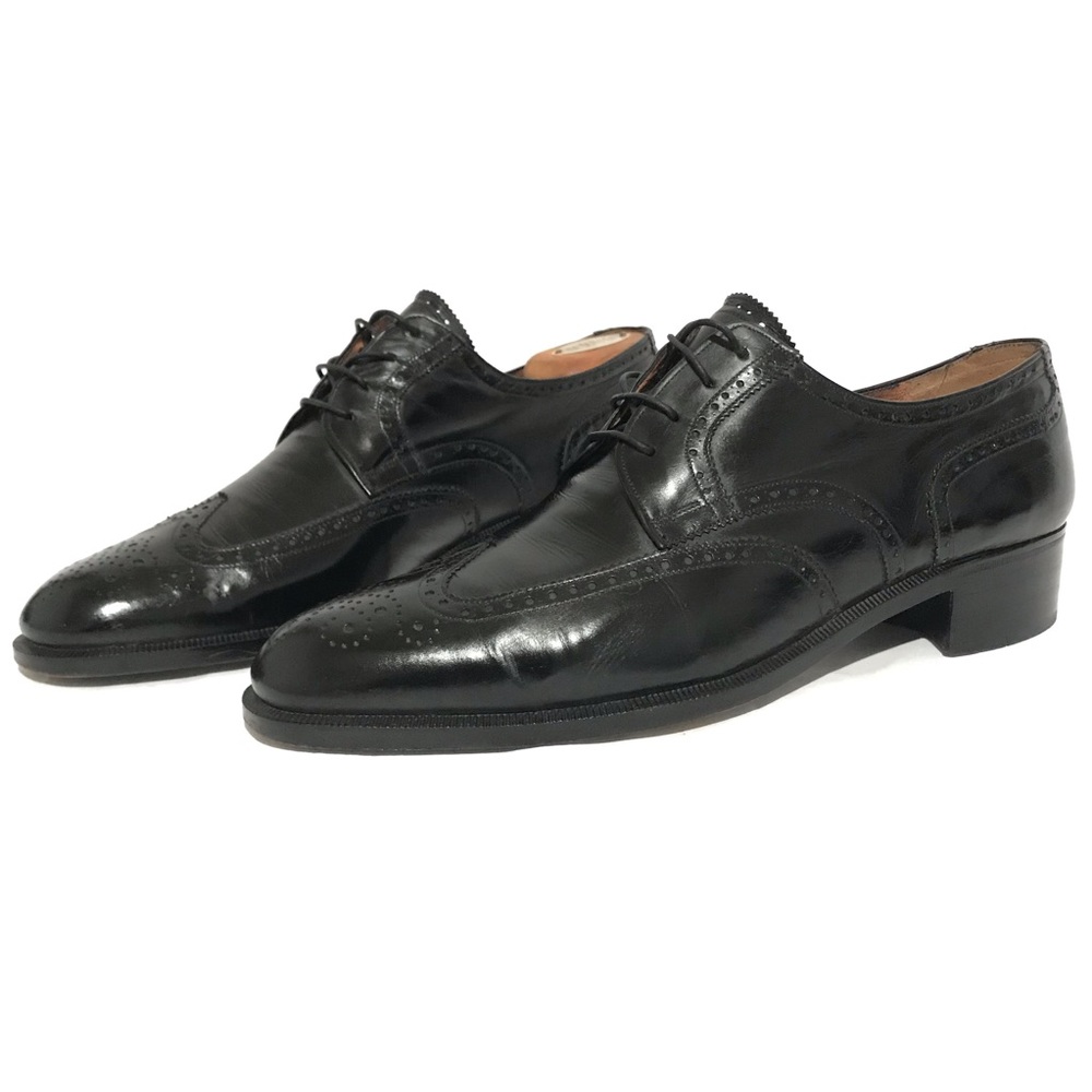 Salvatore Ferragamo Mens Wingtip Shoes Size 9 C